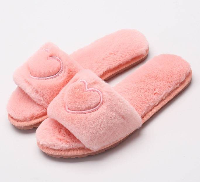 Plush slippers for women - Mubimart