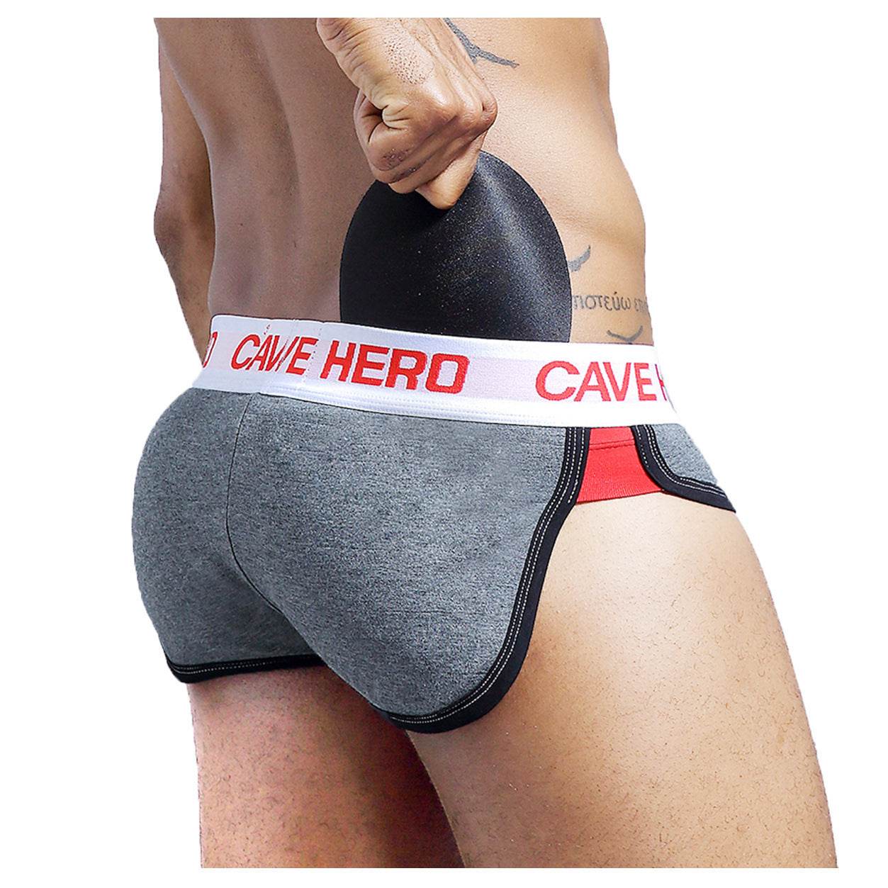Mens Briefs Sponge Mold Cup Buttock Enrichment Buttock Lifting Underwear - Mubimart
