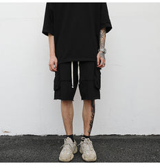 Ripped Seam Cargo Shorts