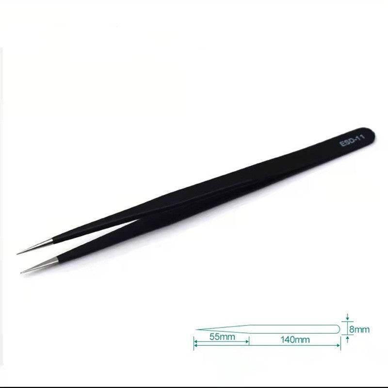 Stainless Steel Antistatic Pointed Tweezers - Mubimart
