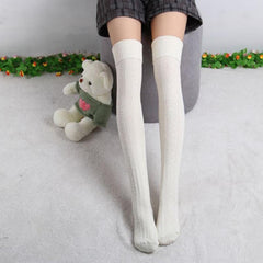 Long knee stockings high tube stockings Japanese women's socks stacked stockings thigh socks - Mubimart -  