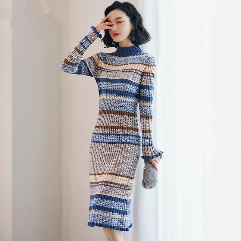 Knit Turtleneck Dress