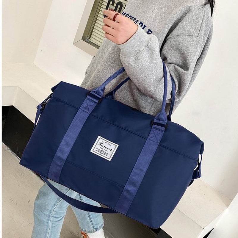 Travel Duffel Bags Sports Fitness Gym Tote Bag Women Weekender Overnight Bag - Mubimart