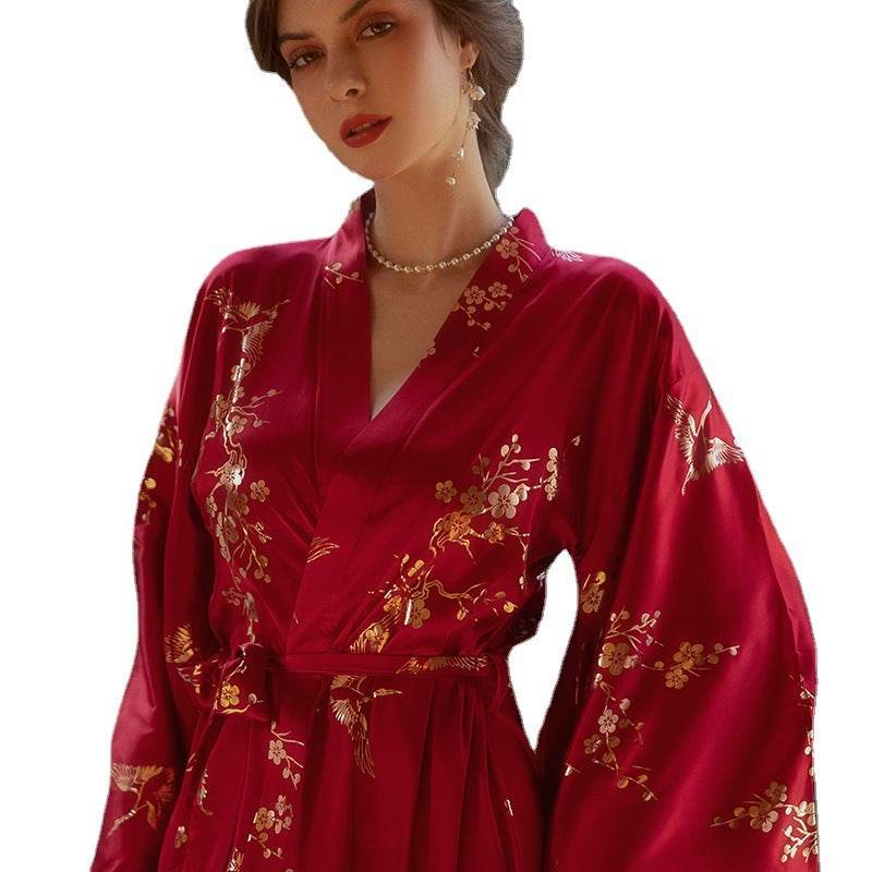 Women's Feather Nightgown Wedding - Mubimart