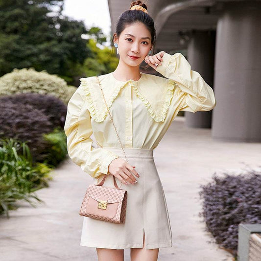 Stitching Women Summer Shoulder Crossbody Bag - Mubimart