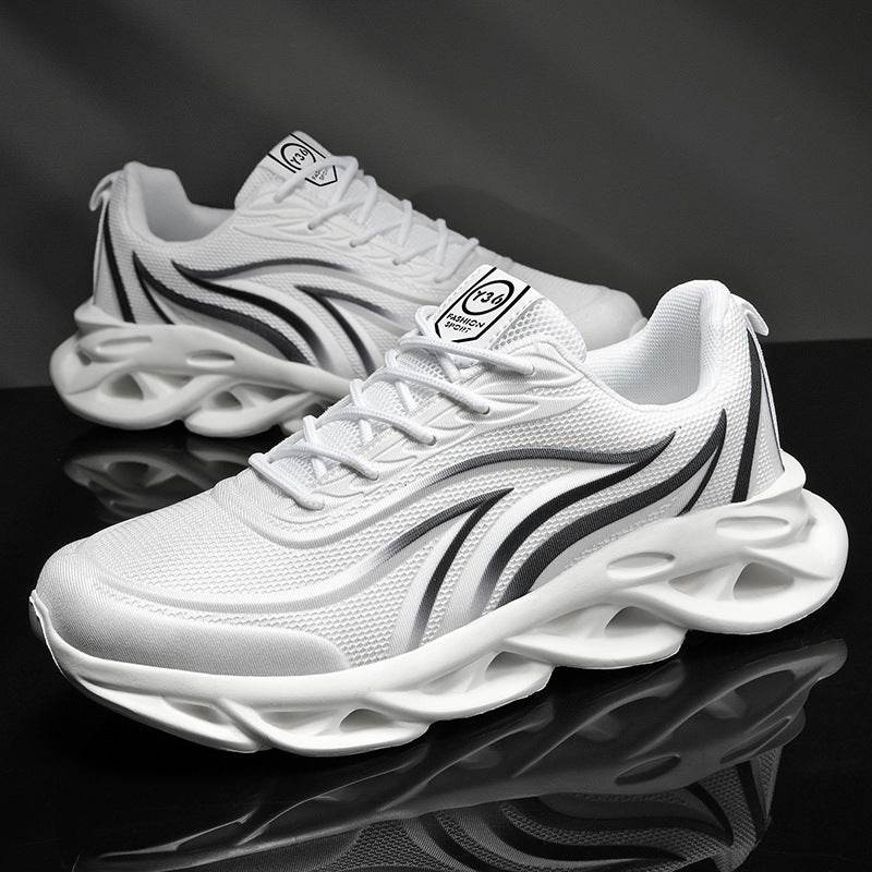 Mens Korean Style Trendy Sports Shoes Casual Running Shoes - Mubimart