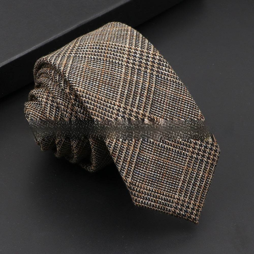 Artificial Woolen Necktie Korean Casual Accessories - Mubimart