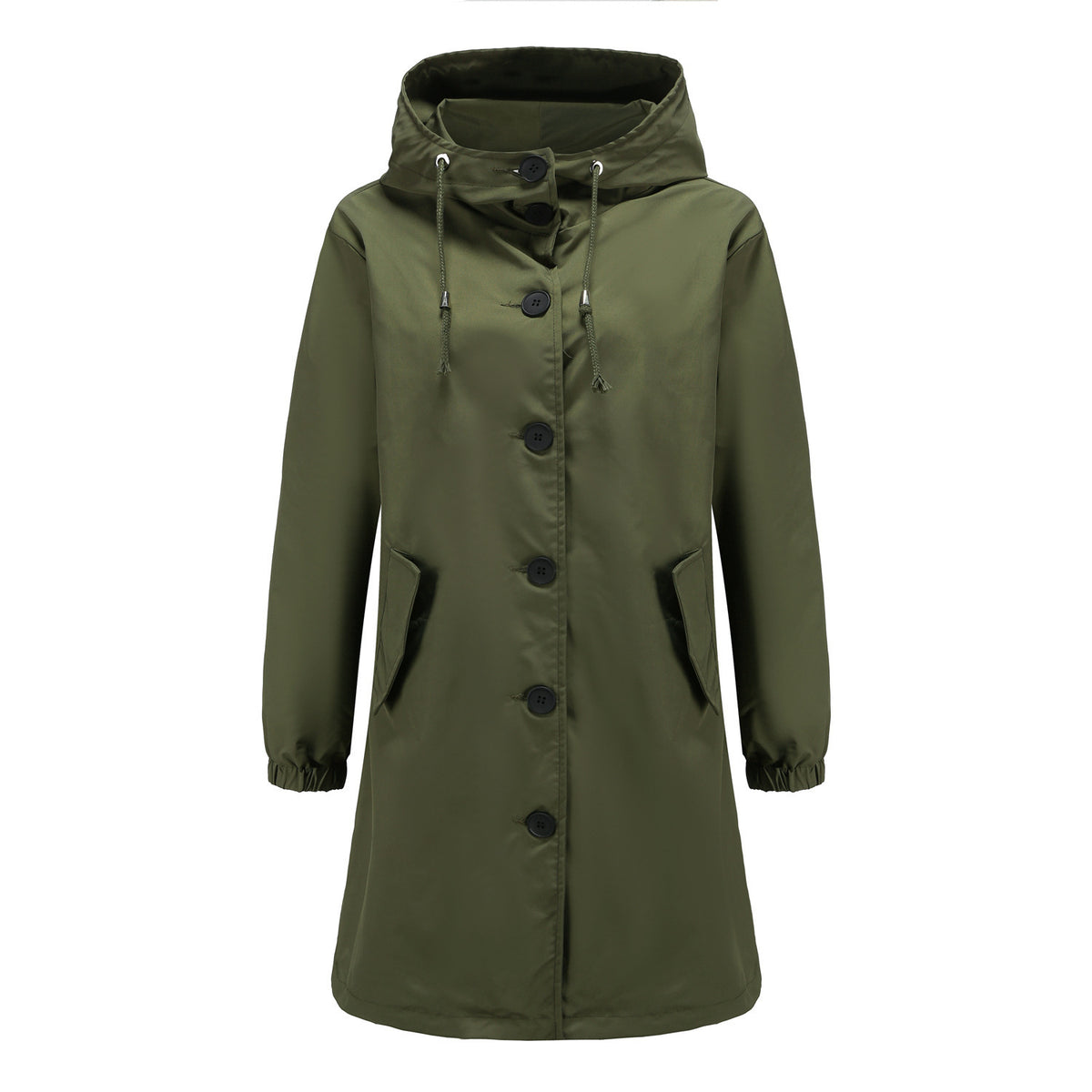 Anorak Dames Casual Lange Jas Trenchcoat