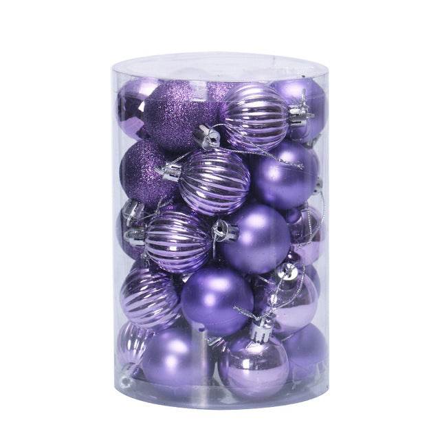34 Christmas Ball Set 4cm Christmas Ornaments - Mubimart