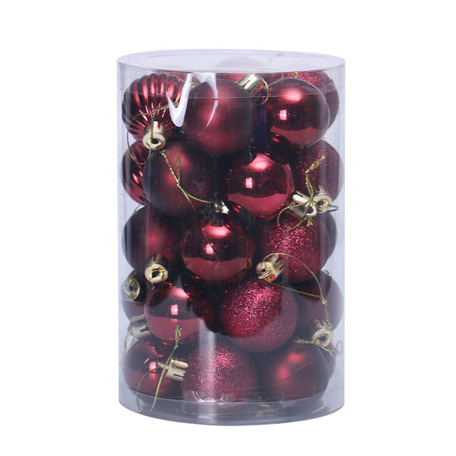 34 Christmas Ball Set 4cm Christmas Ornaments - Mubimart -  