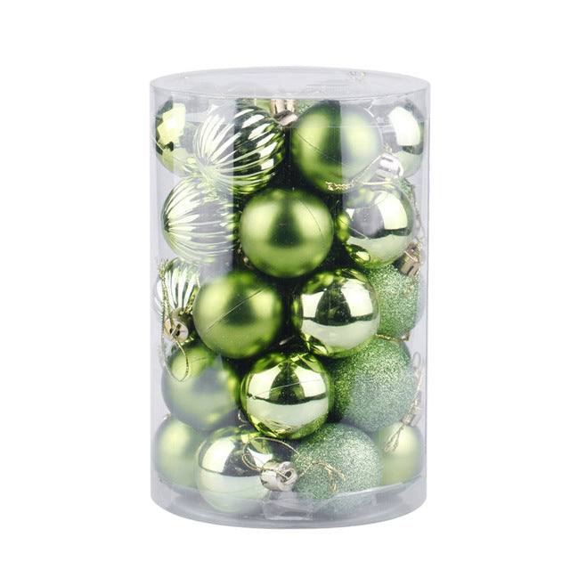 34 Christmas Ball Set 4cm Christmas Ornaments - Mubimart -  