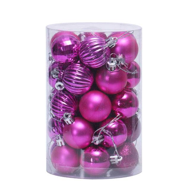 34 Christmas Ball Set 4cm Christmas Ornaments - Mubimart