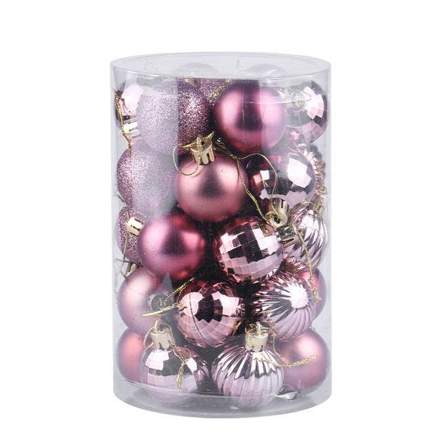 34 Christmas Ball Set 4cm Christmas Ornaments - Mubimart