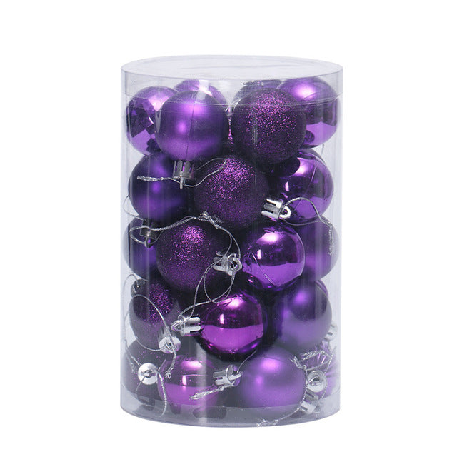 34 Christmas Ball Set 4cm Christmas Ornaments - Mubimart -  