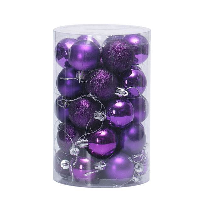 34 Christmas Ball Set 4cm Christmas Ornaments - Mubimart