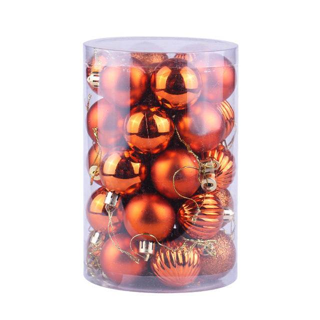 34 Christmas Ball Set 4cm Christmas Ornaments - Mubimart