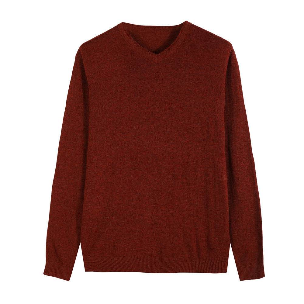 Cashmere sweater knit sweater men's casual sweater - Mubimart