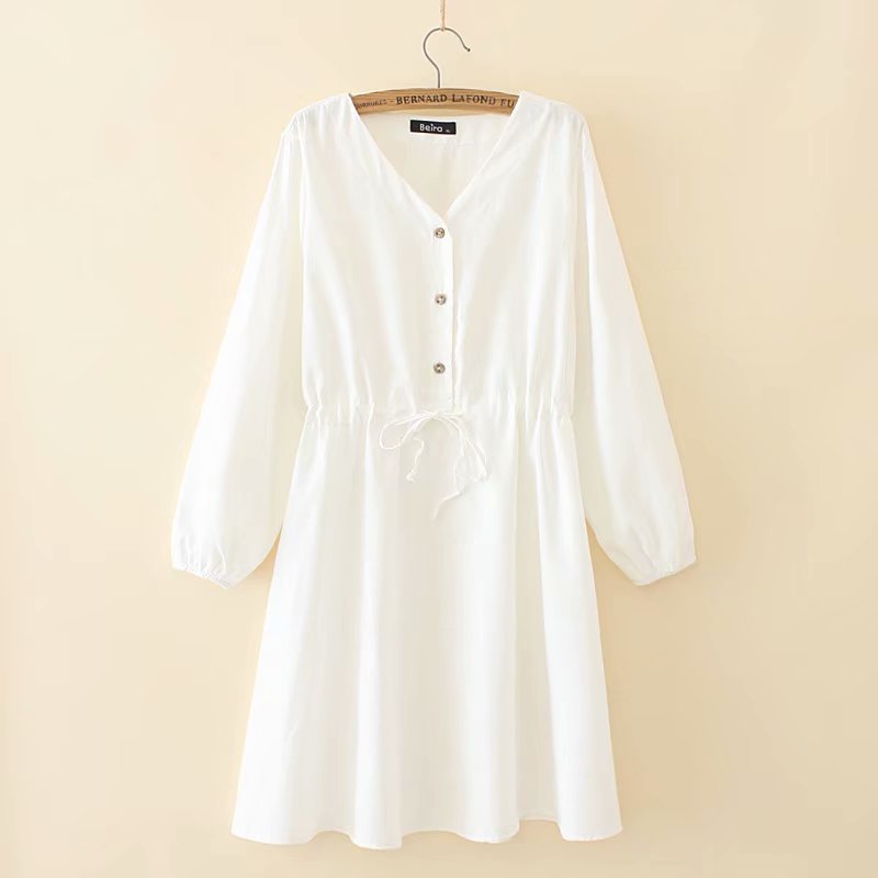 Shirt mid-length dress - Mubimart -  