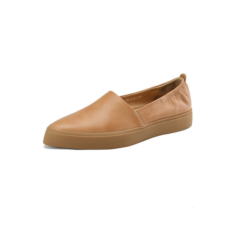 Platte puntige teen pumps vrouwelijke platform loafers