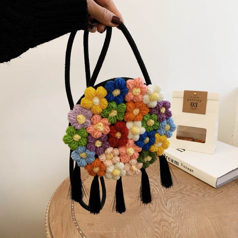 Braided Summer Cotton Hemp Crossbody Bag For Women - Mubimart