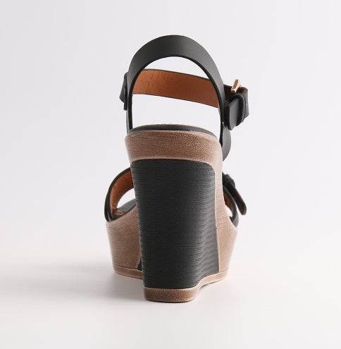 High heel wedge sandals - Mubimart