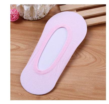 Single shoes and socks, home candy color boat socks, socks, socks, non-slip women's floor socks, invisible socks, boneless socks - Mubimart