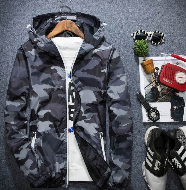 Covrlge Men Jacket Fashion Spring Men Brand Camouflage Jackets Casual Mens Coat Men's Hooded Luminous Zipper Coats MWJ011 - Mubimart