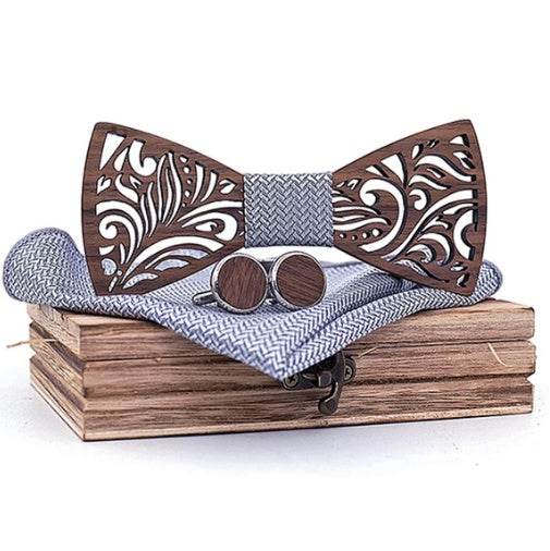 Wooden bow tie - Mubimart