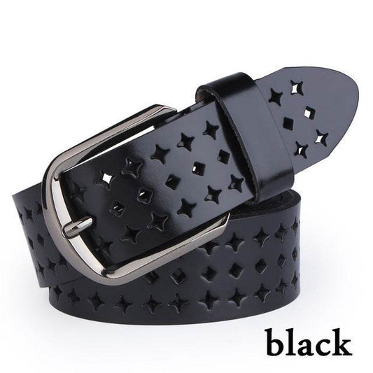 Pin buckle belt belt - Mubimart