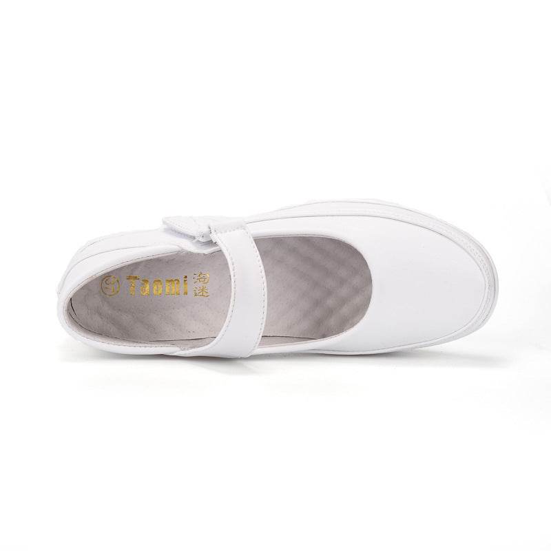 White Nurse Nursing Work Shoes Newest Resistant Comfort Mary Jane Slip - Mubimart