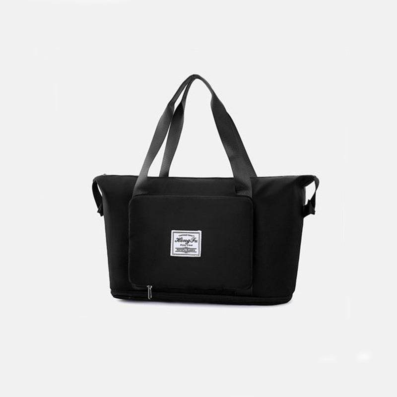 Foldable Storage Travel Bag Waterproof Large Capacity Gym Fitness Bag Weekender Overnight For Women - Mubimart