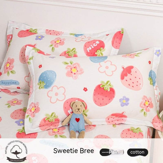 A Pair Of Cotton Pillowcases For Household Use - Mubimart