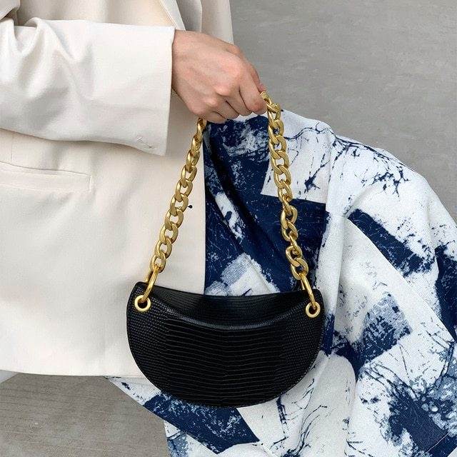 One-shoulder armpit bag women bag all-match crescent bag - Mubimart