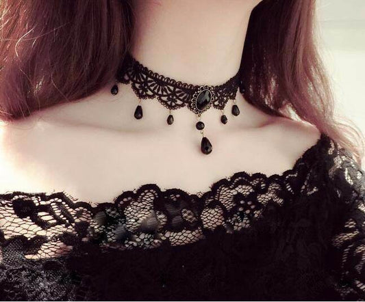 Black Velvet Choker - Mubimart