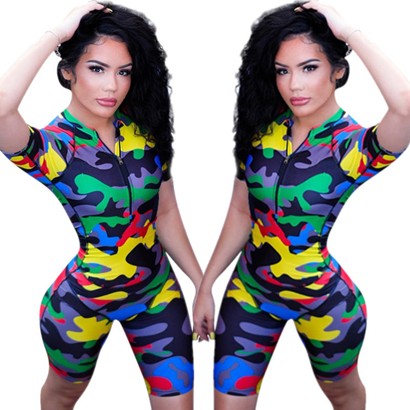 Camouflage bodysuit - Mubimart -  