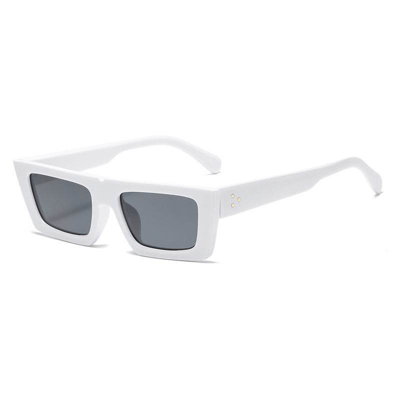 Street Girl Retro Square Sunglasses Rectangle - Mubimart