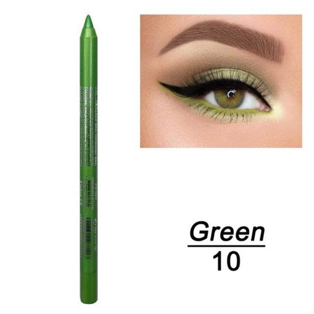 1 Pc Long-lasting Eyeliner Pencil Waterproof 14 Colors - Mubimart