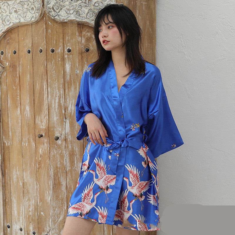 Women's summer print nightgown - Mubimart