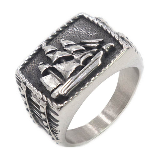 Titanium steel Viking ring for men - Mubimart