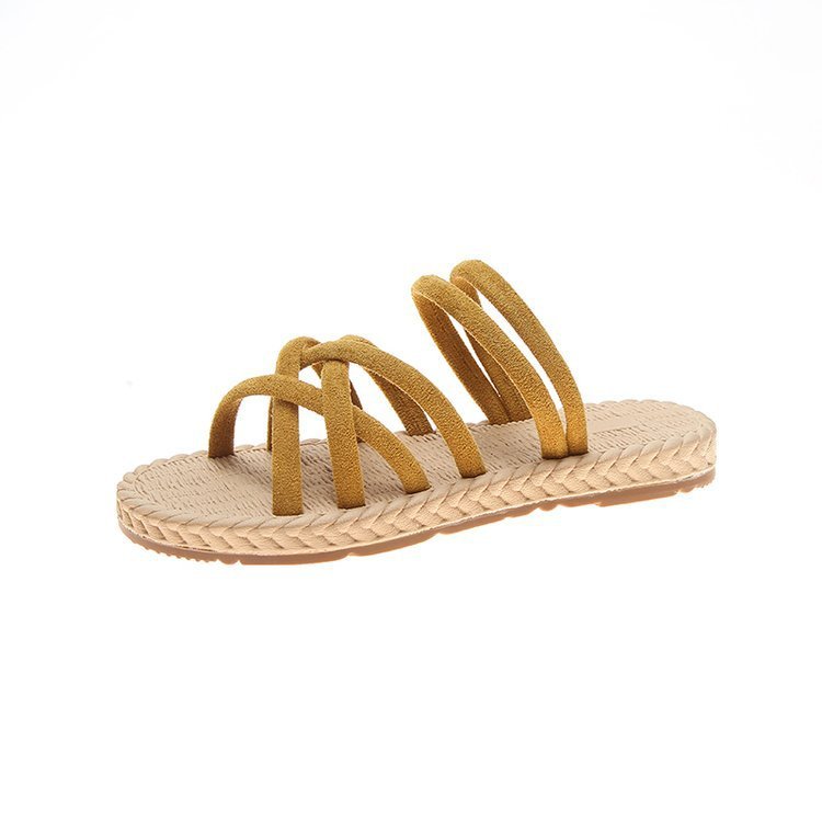 Flat woven sandals