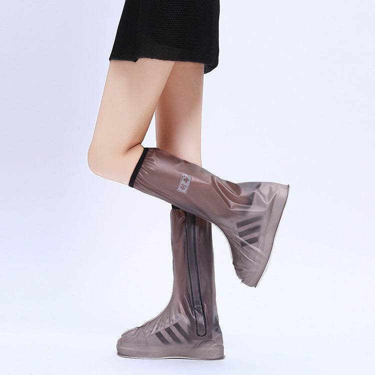 Waterproof shoe cover high tube rain boots - Mubimart