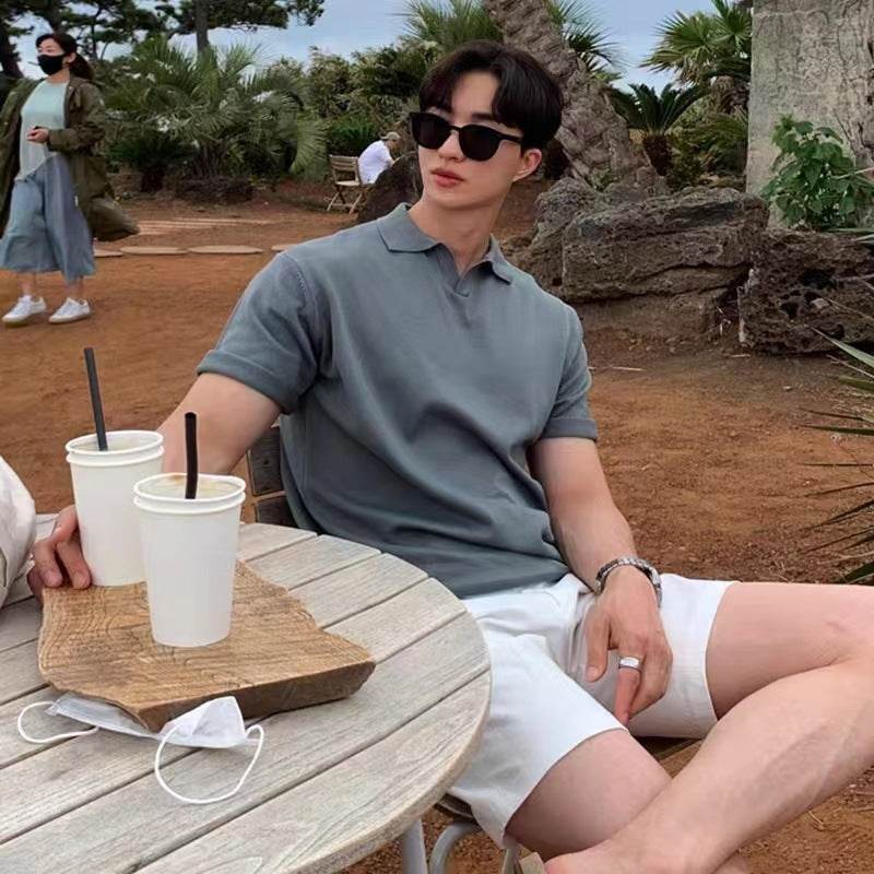 Men's Half Sleeve Polo Shirt - Mubimart