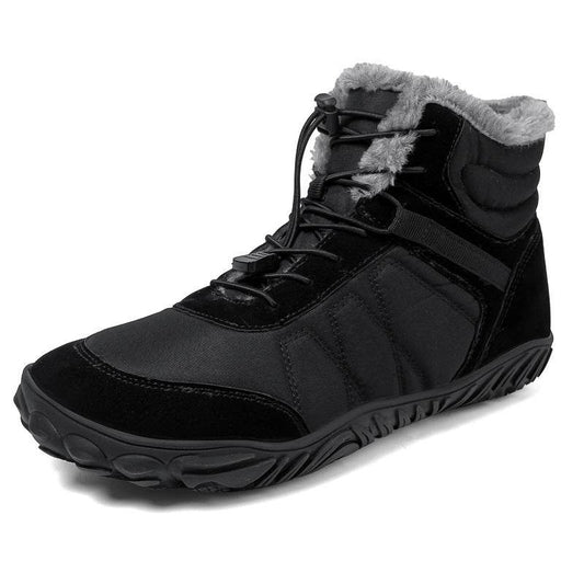 Outdoor Snow Boots Men's Platform Plus Waterproof Five-finger Hiking Shoes - Mubimart