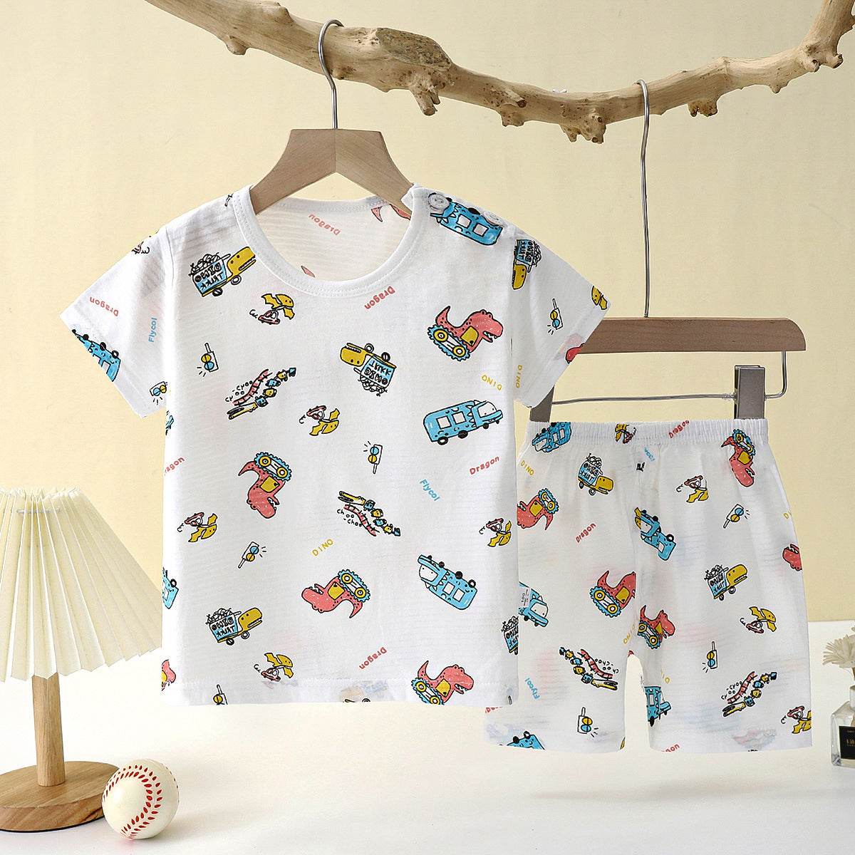 Children's Loungewear Pajamas Pure Cotton Underwear Set - Mubimart
