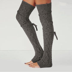 Solid color knee socks - Mubimart - Knee high socks 