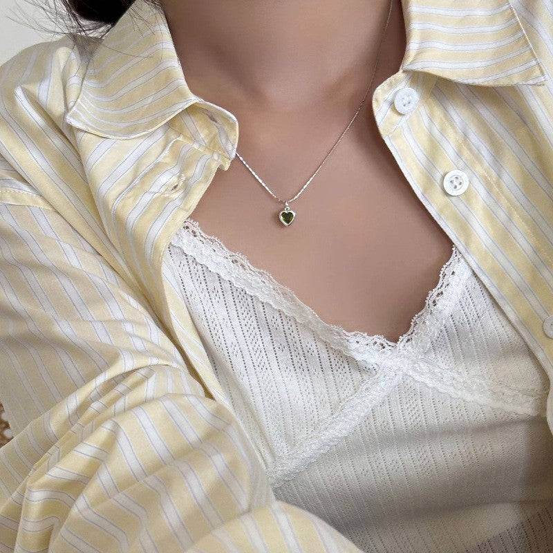 Love Pearl Clavicle Chain Necklace For Women - Mubimart