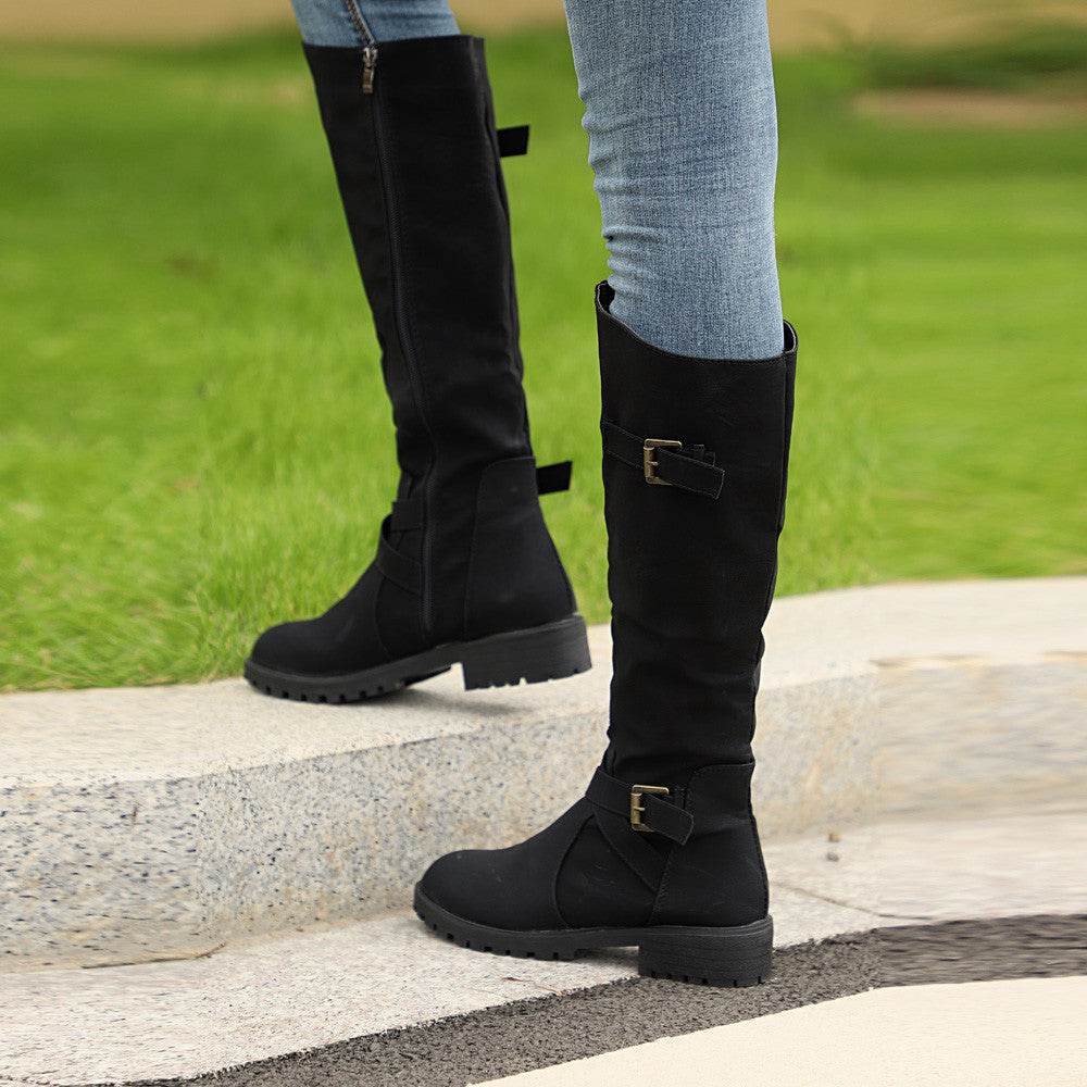 Large size women's boots over the knee boots - Mubimart
