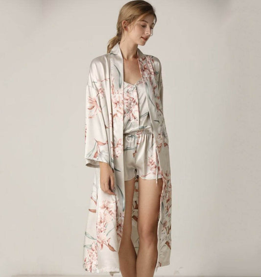 Soft Colours Floral Pajama Set - Mubimart
