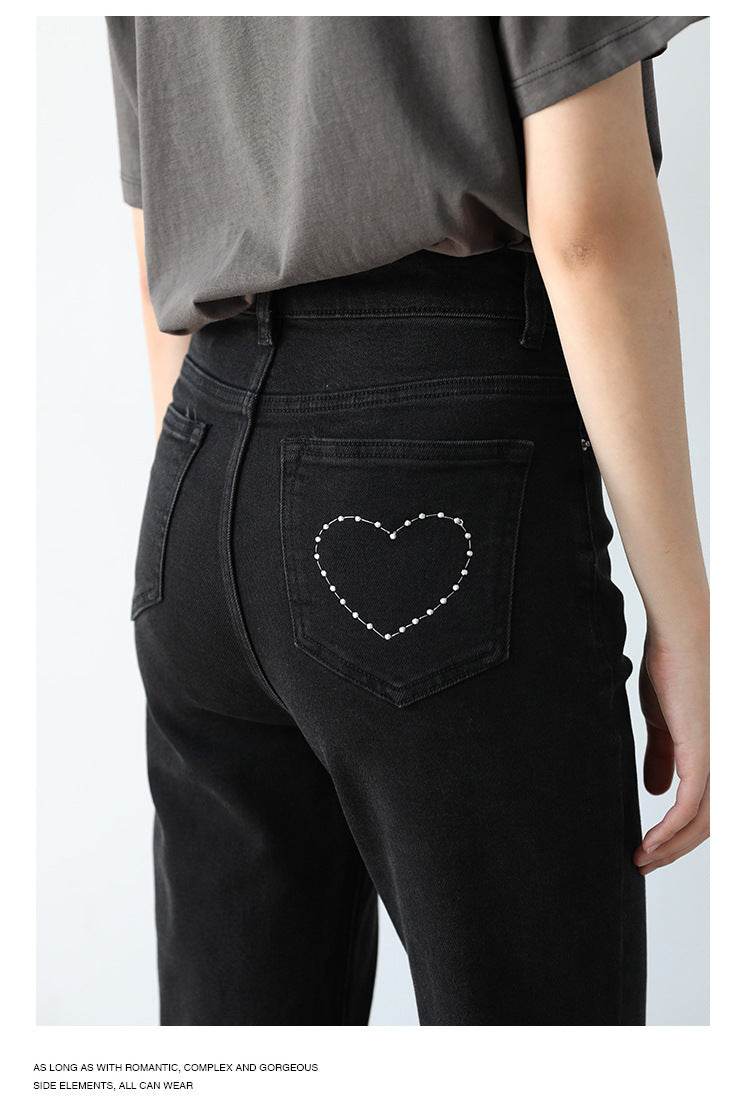 Loving High-waisted Slim Women's Bootcut Jeans - Mubimart