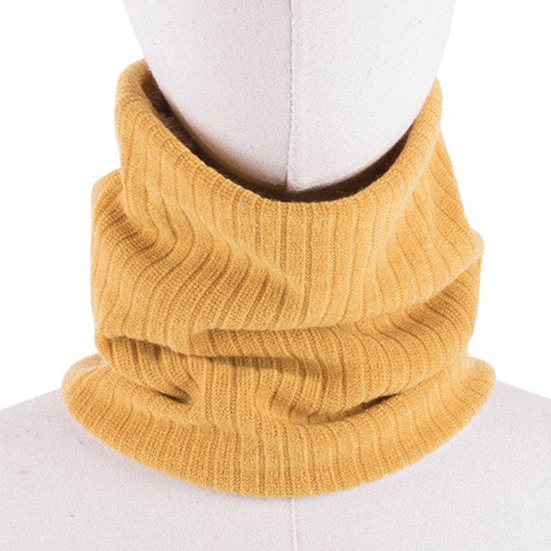 Hooded Knitted Scarf For Men And Women To Keep Warm And All-match Woolen Scarf - Mubimart